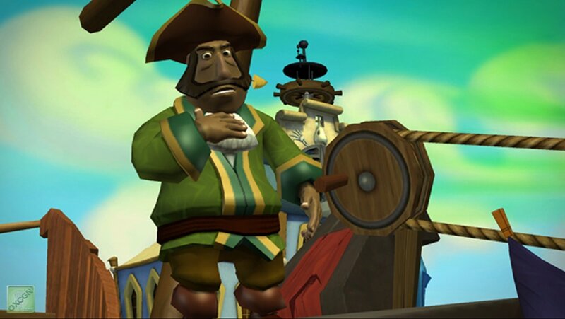 pirate character on ship deck