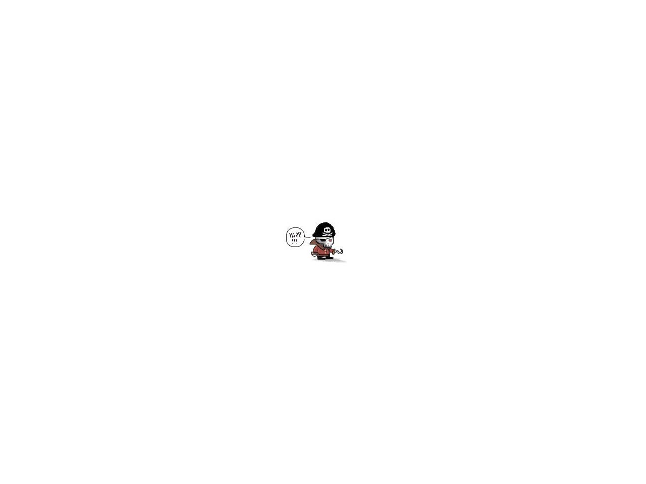 pirate character yells