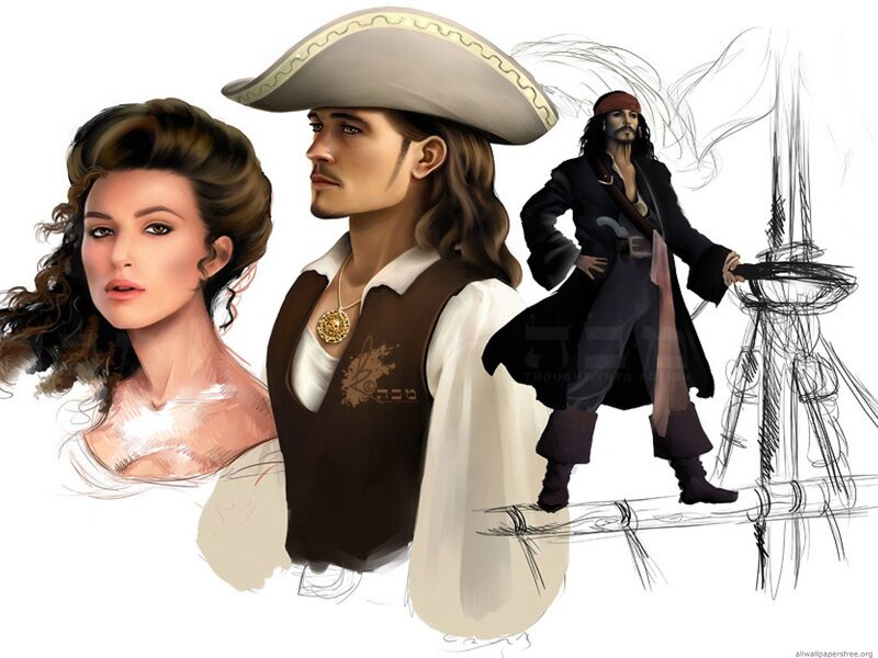 Pirate Characters and Woman