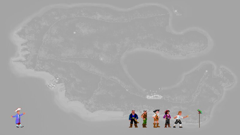 Pirate Characters on Island