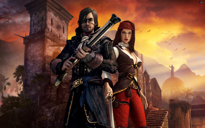 Pirate Couple Standing