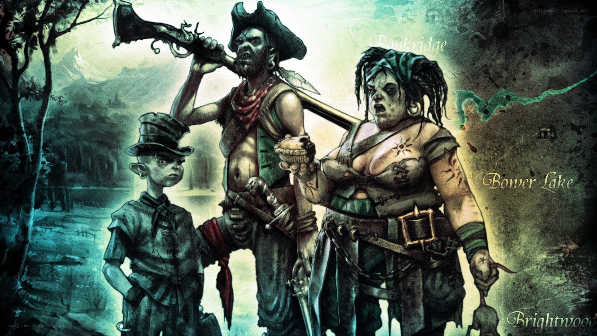 Pirate crew in dark fantasy