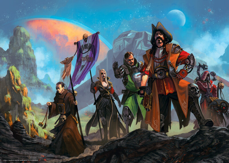 Pirate crew on alien planet