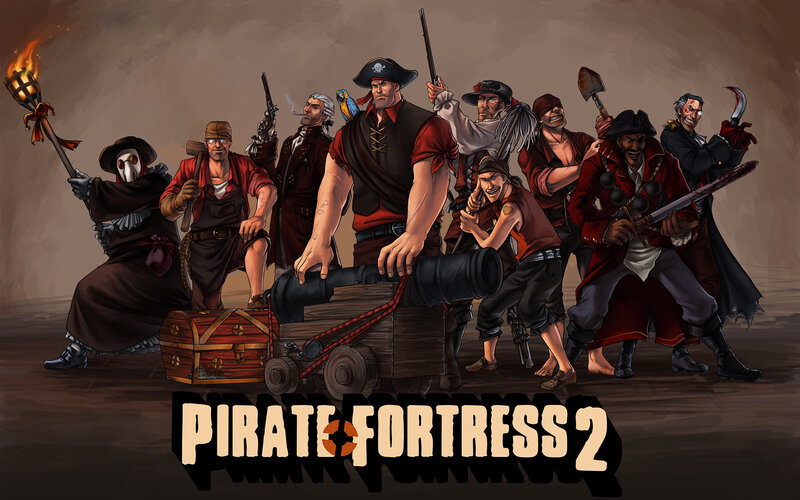 Pirate Crew with Cannon
