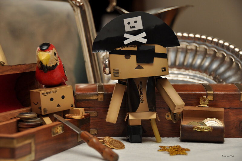 Pirate Danbo with Parrot
