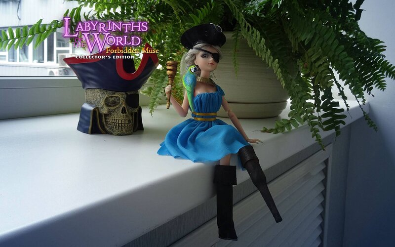 Pirate Doll on Windowsill