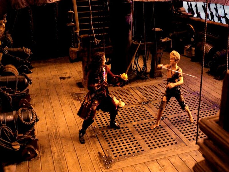 Pirate duel on ship deck