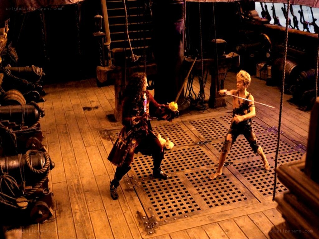 Pirate duel on ship deck