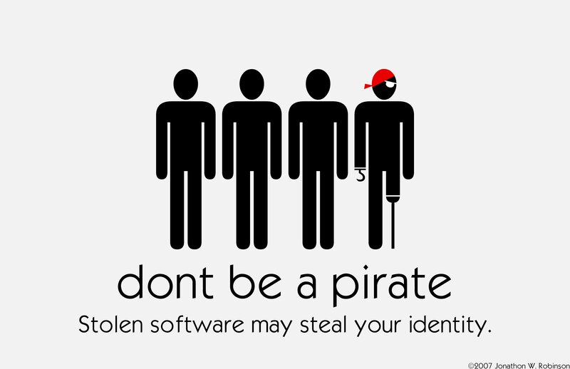 Pirate Figure Among People