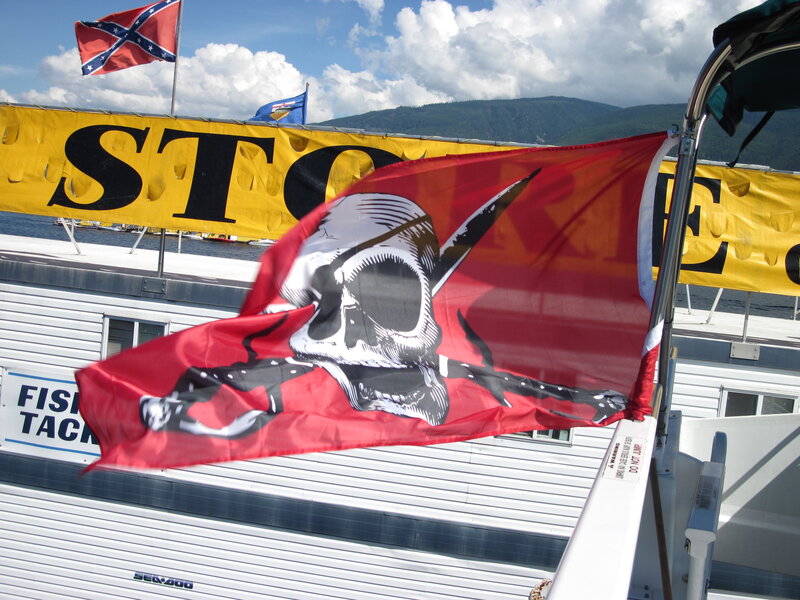 Pirate Flag on Boat