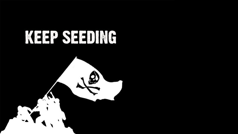 Pirate Flag on Hill — Black, Dramatic, Illustration