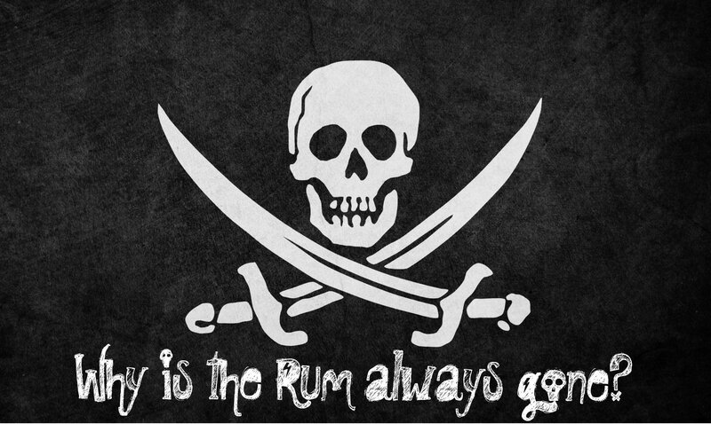 Pirate flag with joke text