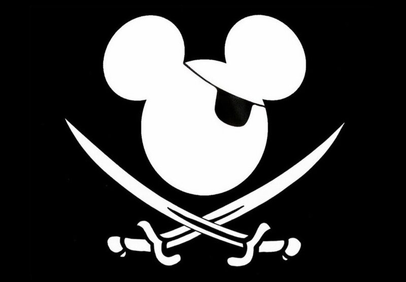 Pirate Flag with Mickey Mouse
