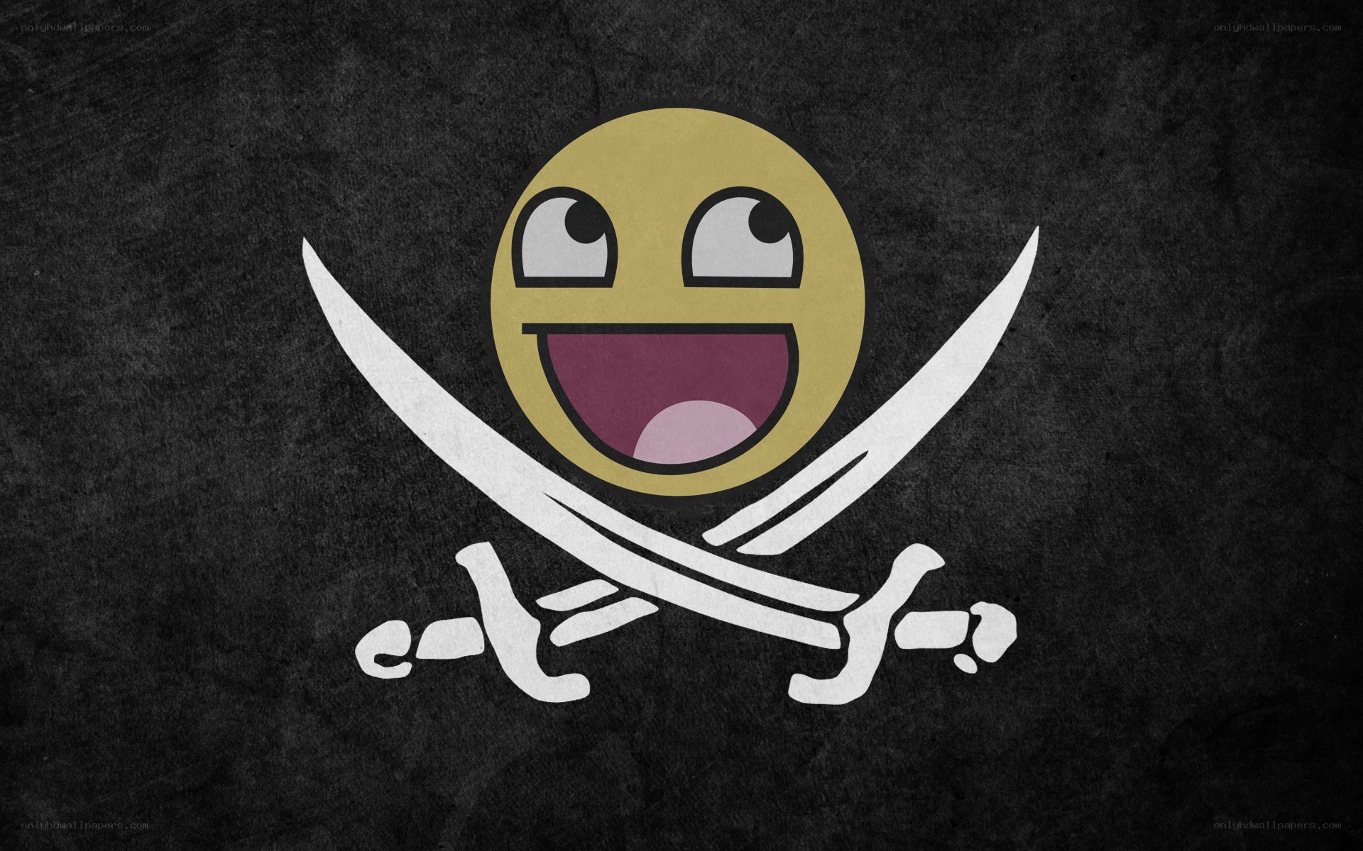 pirate flag with smiley face