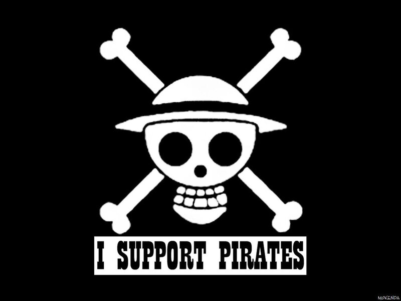 Pirate flag with text