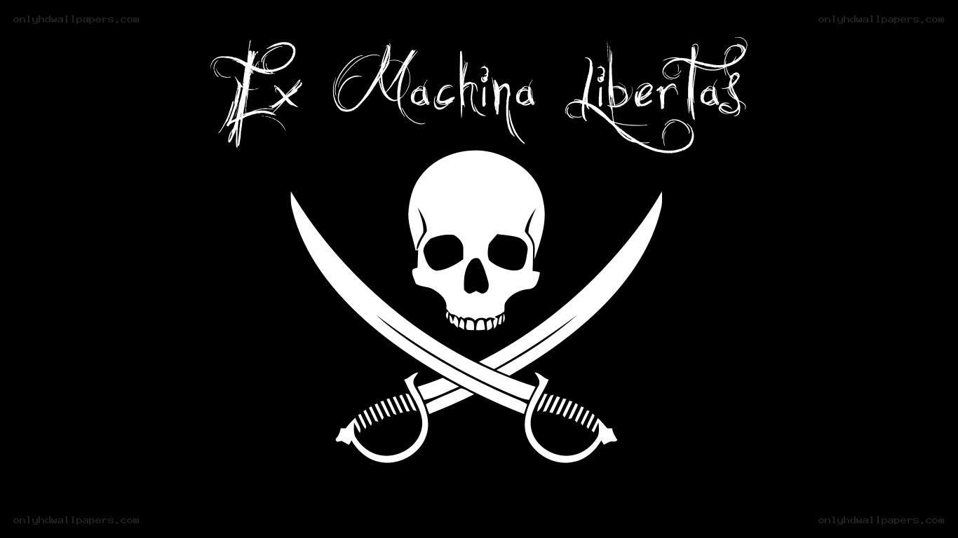 Pirate flag with text