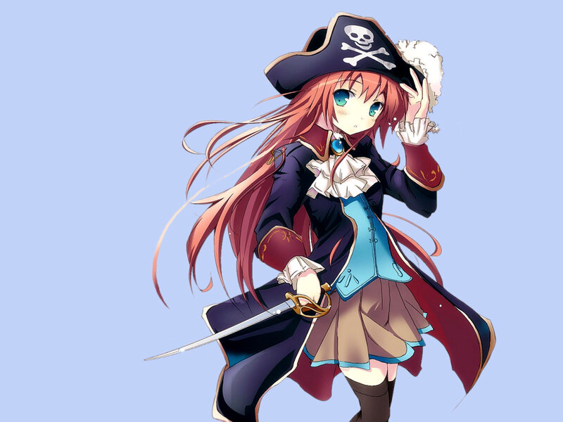 pirate girl anime character