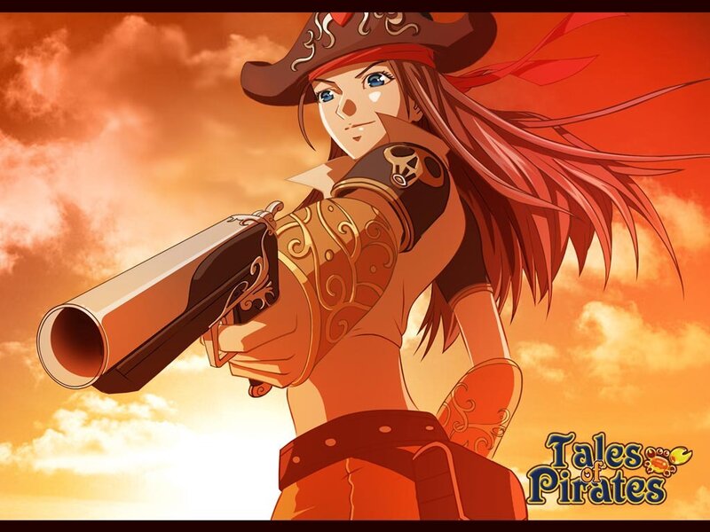 Pirate girl with a gun