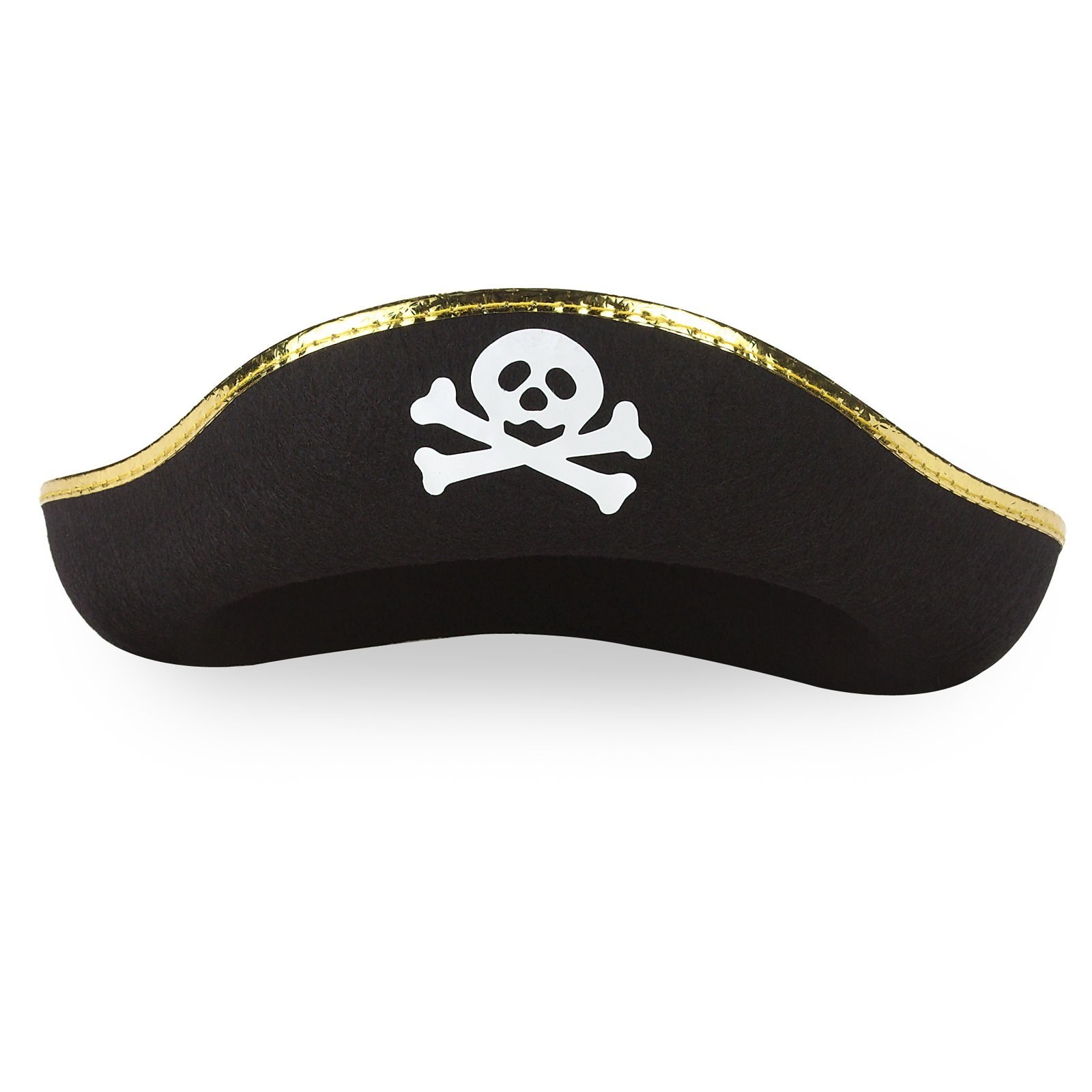 pirate hat with skull and crossbones