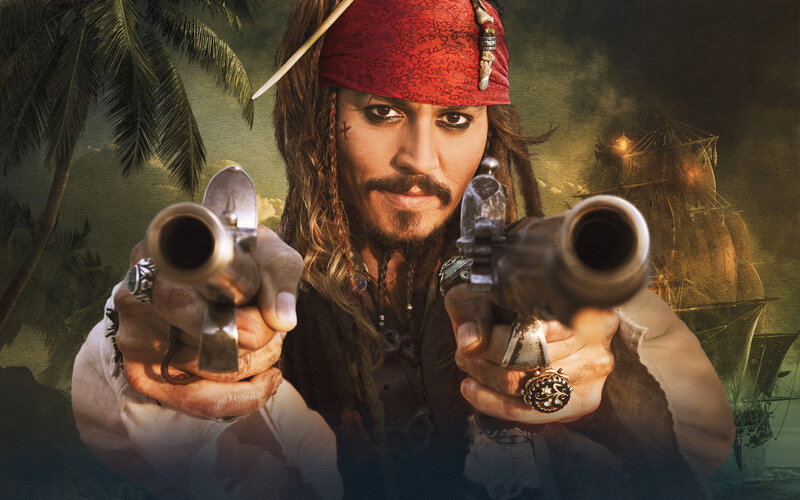 Pirate Holding Pistols