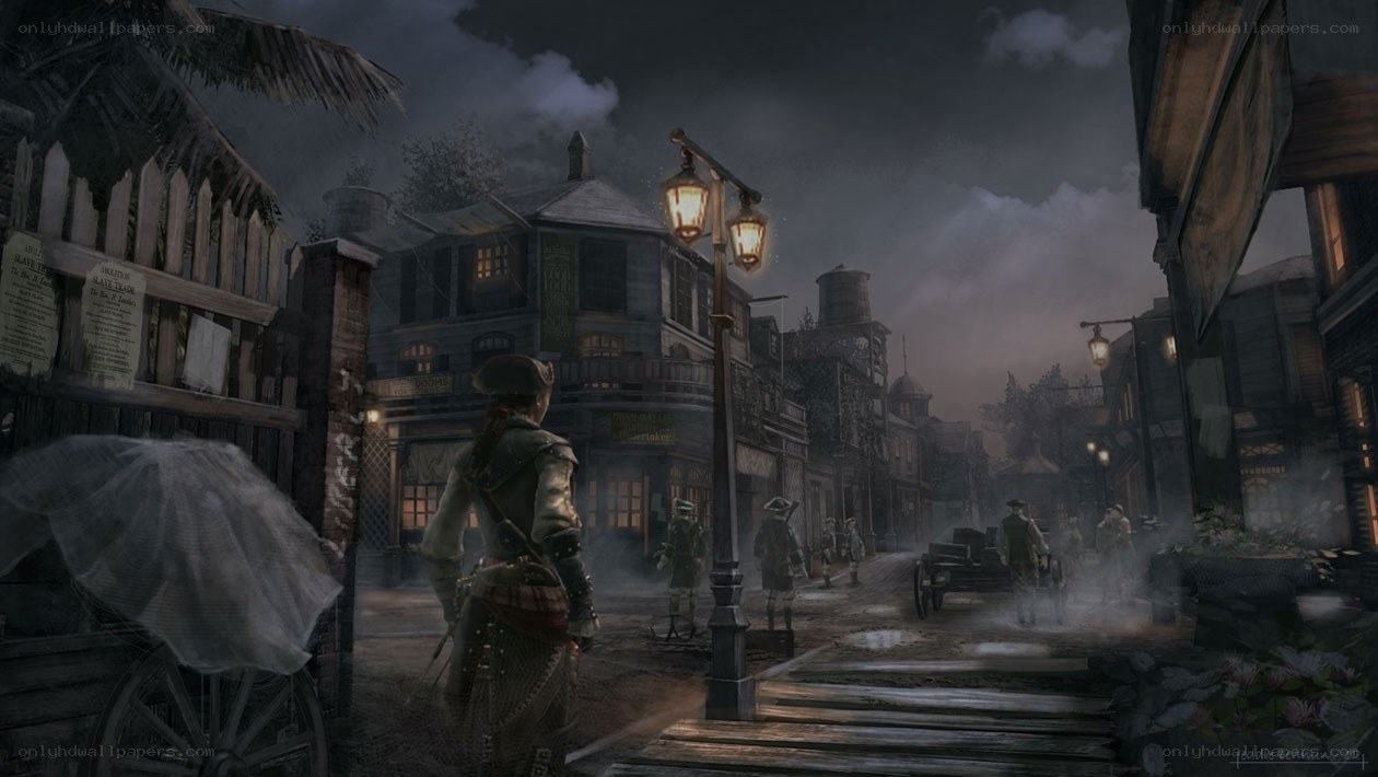Pirate in a colonial town