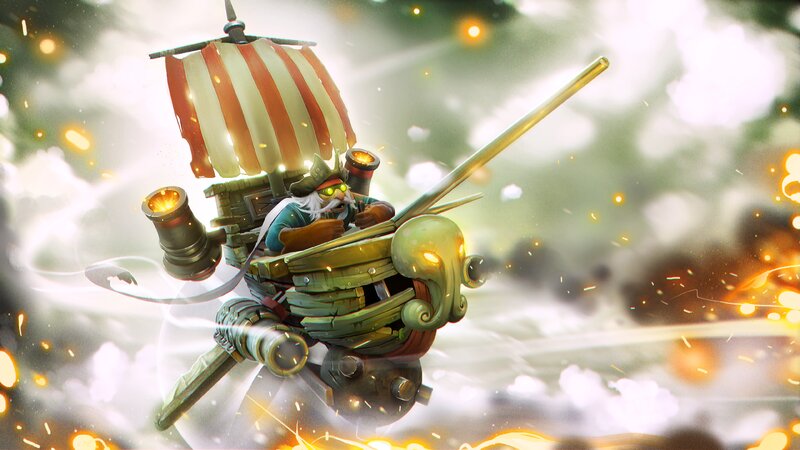 Pirate in Flying Ship