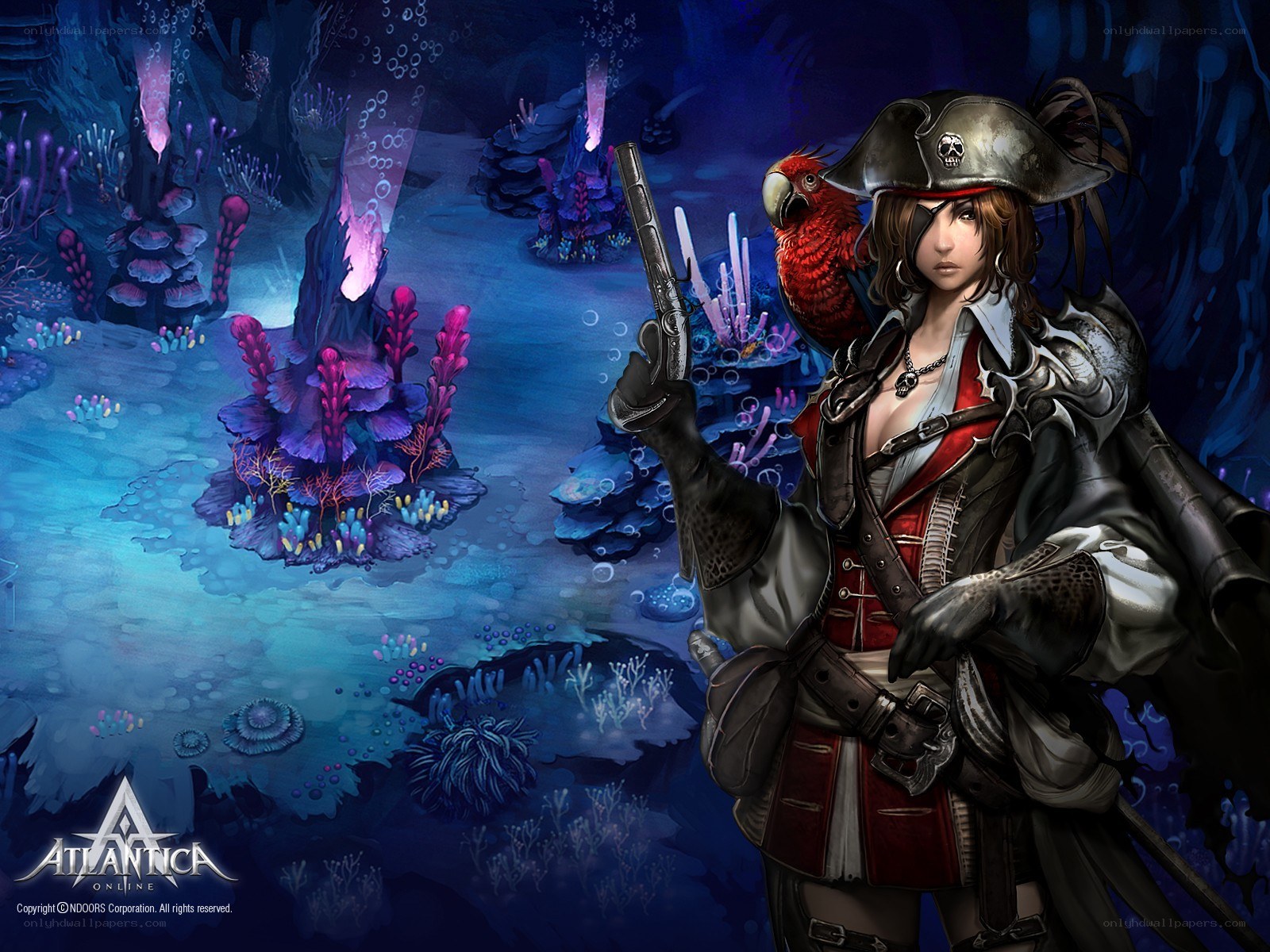Pirate in underwater world