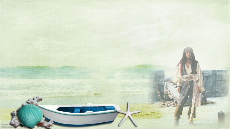 Pirate on a Beach — Green