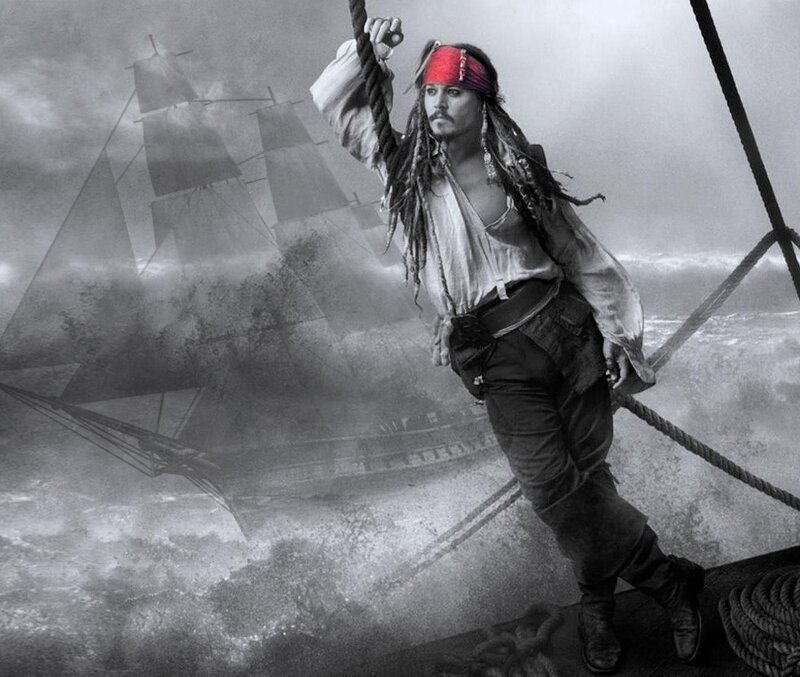 Pirate on a Ship — Black