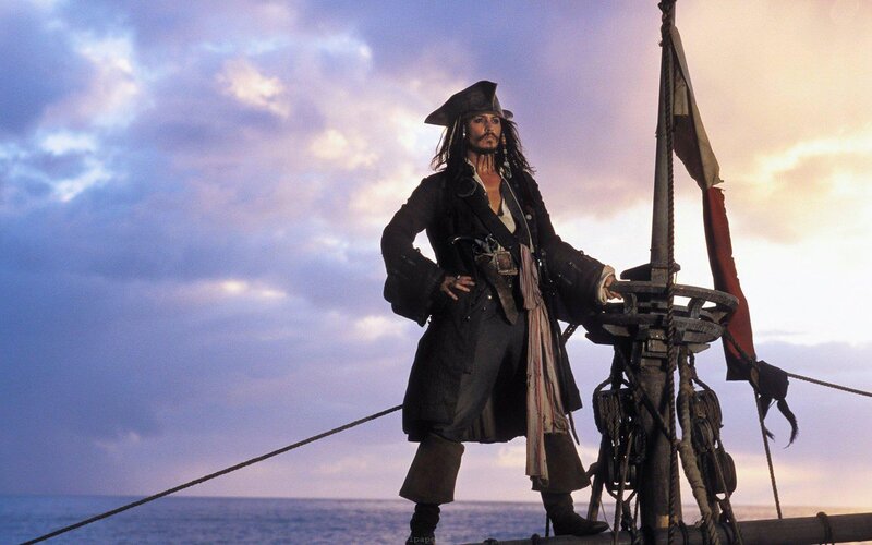 Pirate on a Ship — Blue, Dramatic