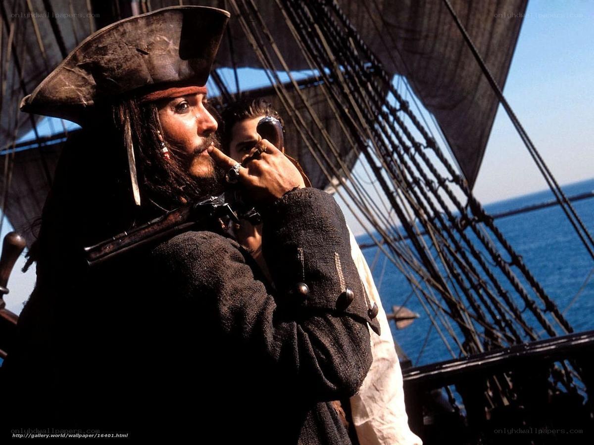 Pirate on a ship deck