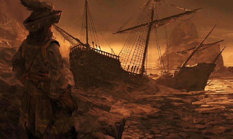 Pirate on a Wrecked Ship
