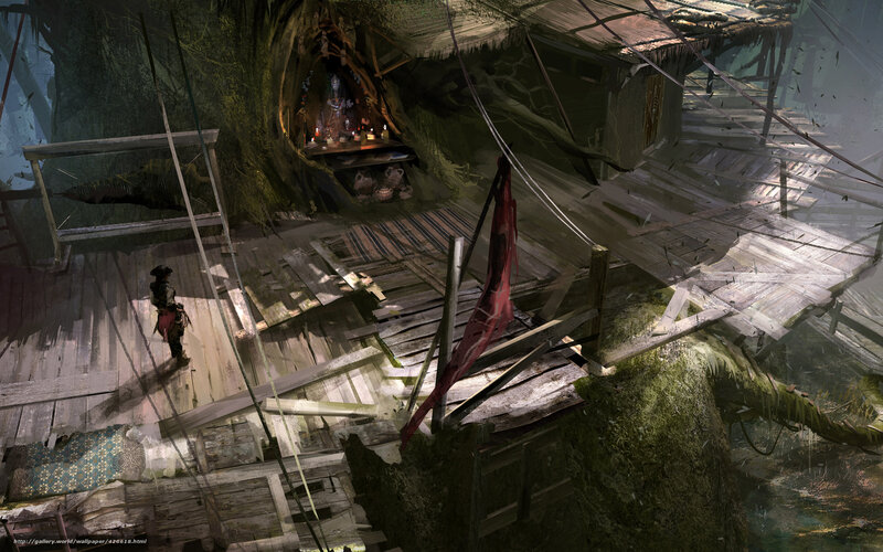 Pirate's jungle hideout