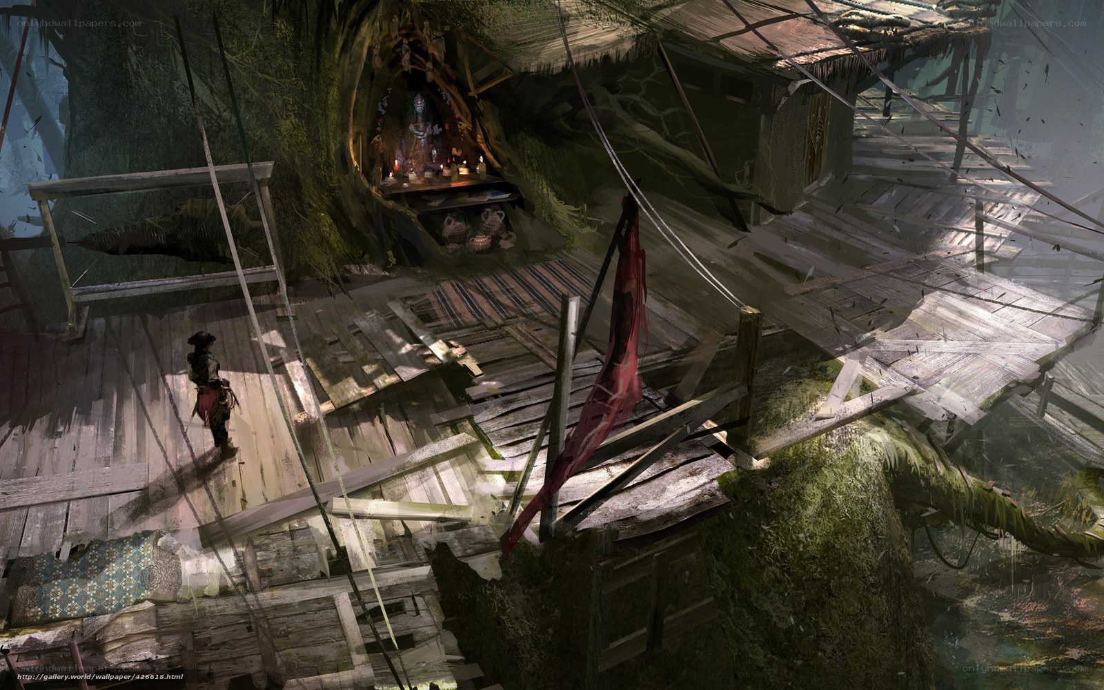 Pirate's jungle hideout