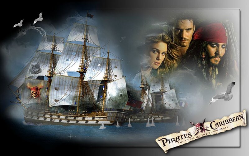 Pirate Ship and Characters