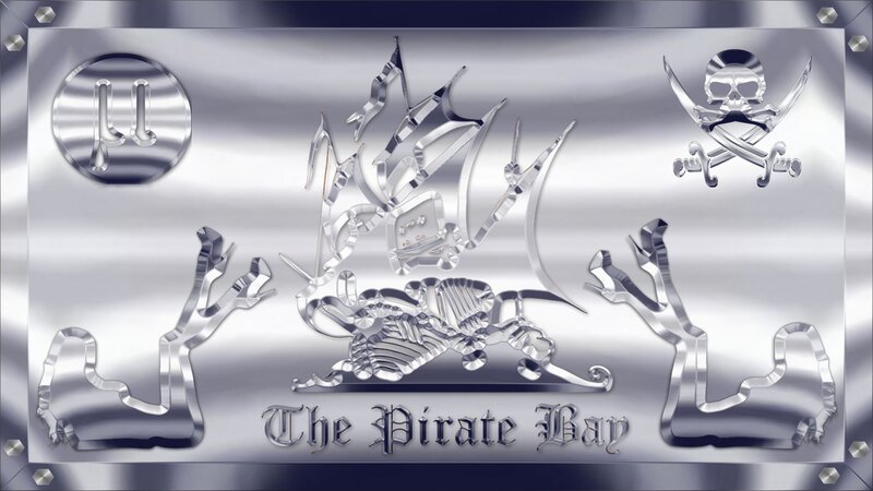Pirate Ship and Skull — Silver