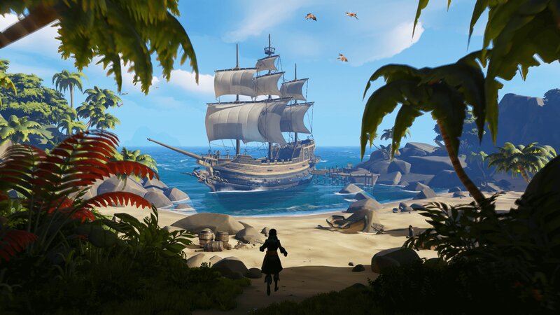 Pirate Ship at Beach