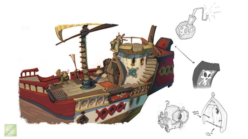 pirate ship concept art
