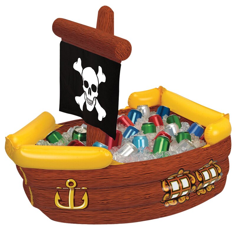 pirate ship cooler