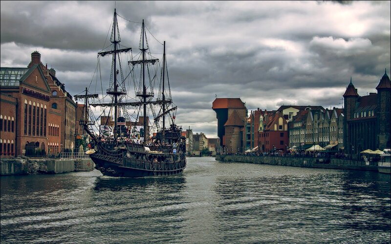 Pirate Ship in Canal