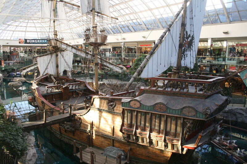 Pirate Ship in Mall — Brown