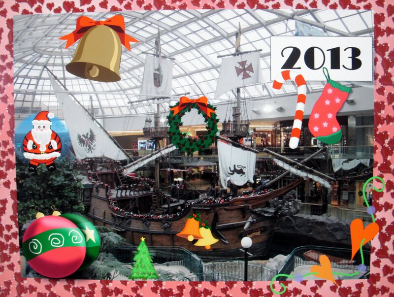 Pirate Ship in Mall — Red
