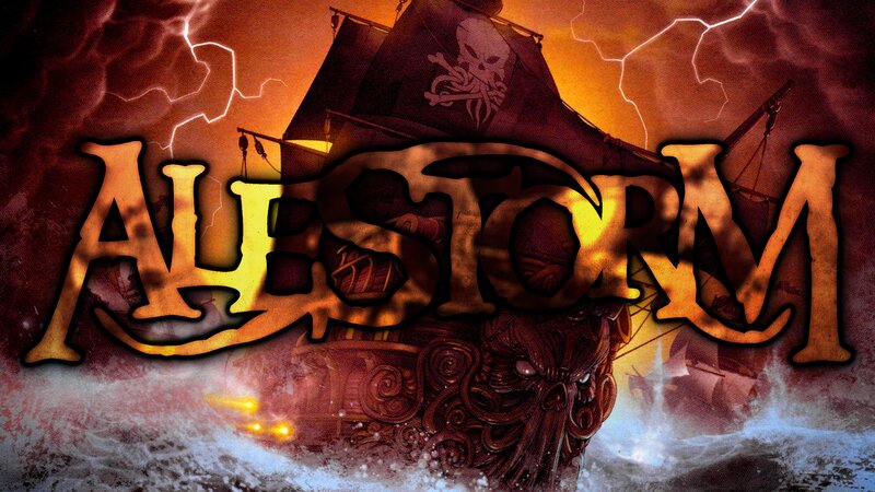 Pirate Ship in Storm — Orange