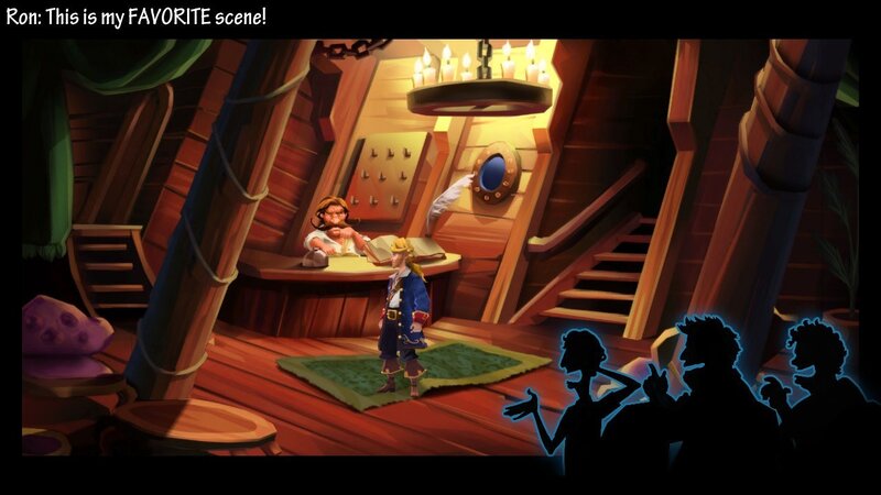 Pirate ship interior scene