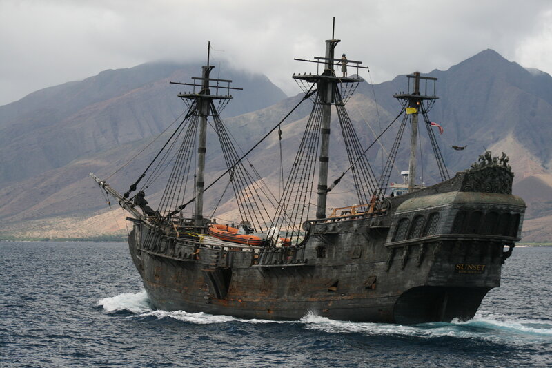 Pirate Ship on Ocean
