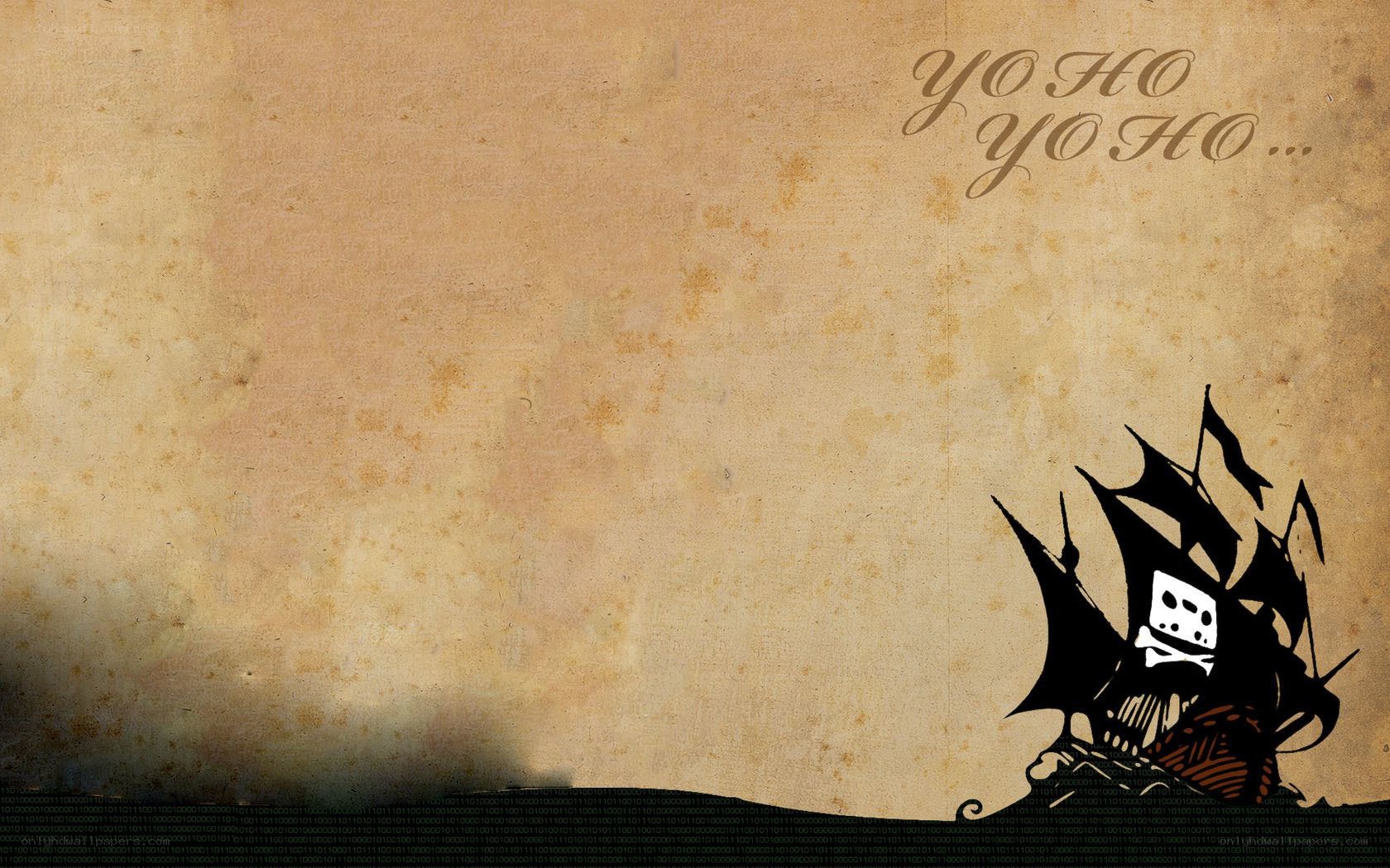 pirate ship on old parchment