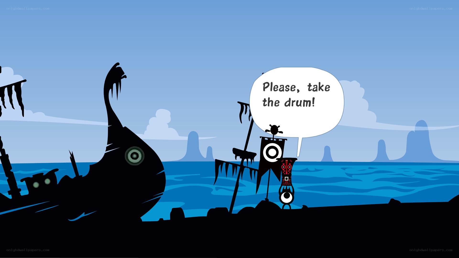 pirate ship on shore