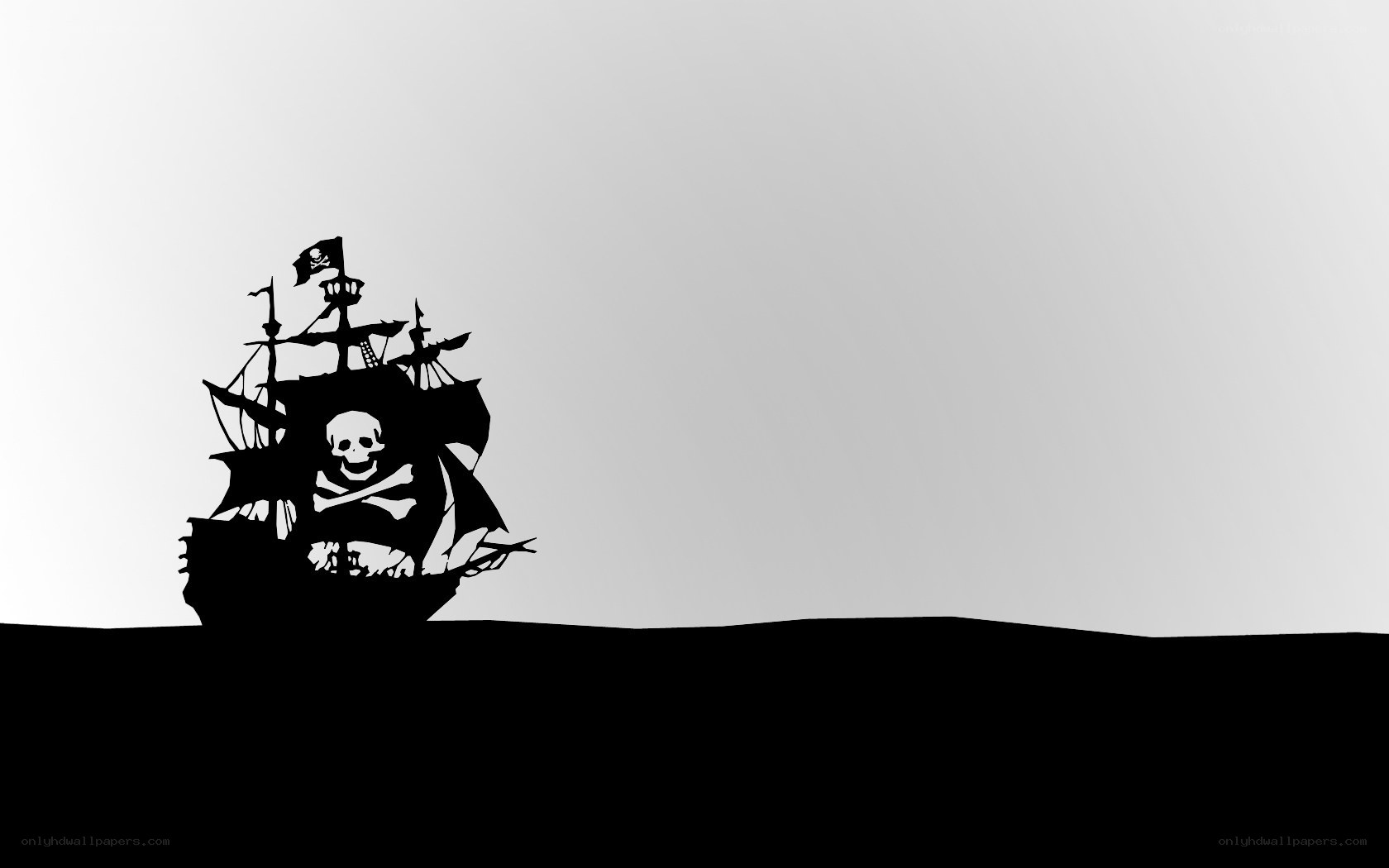 pirate ship silhouette