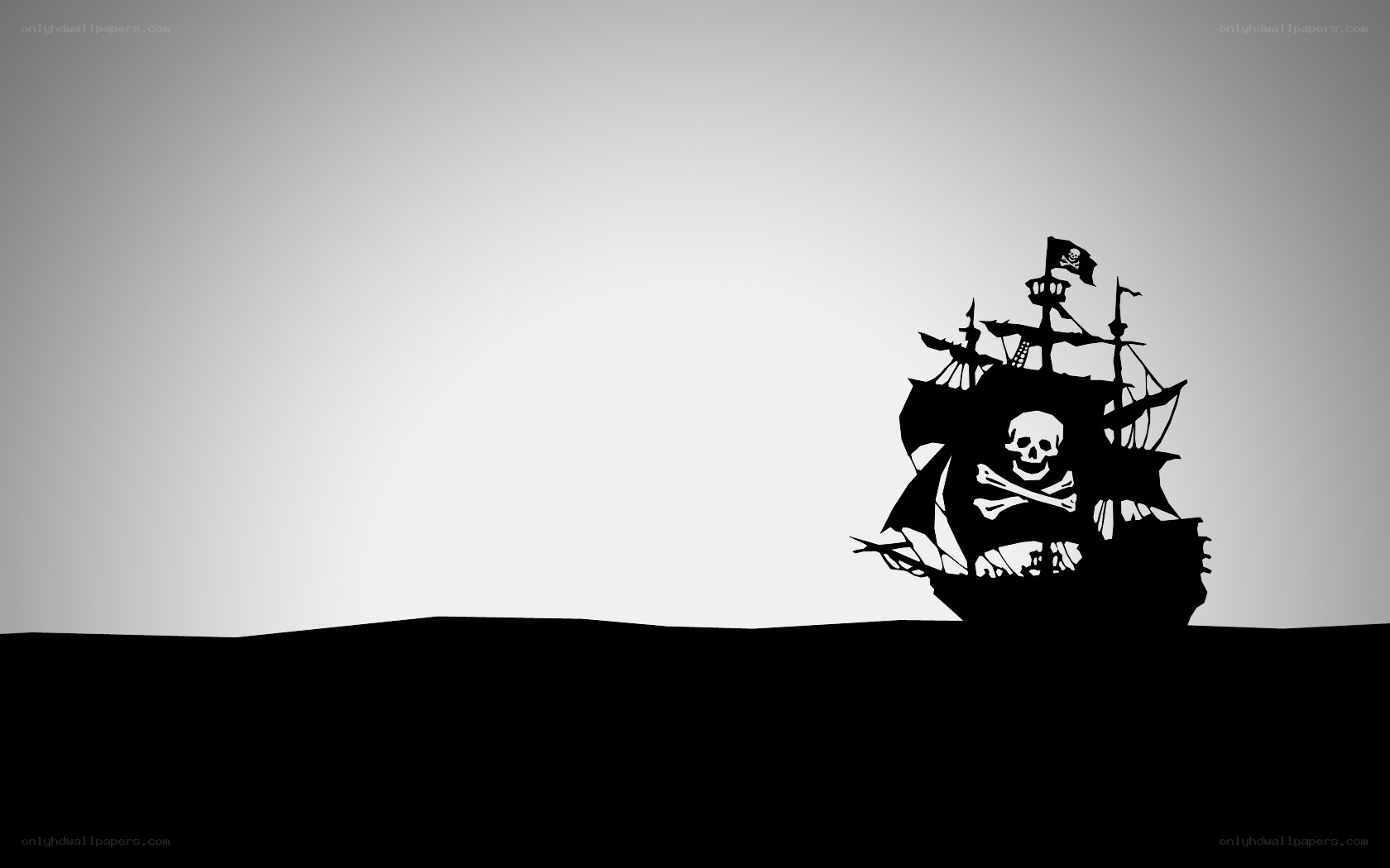 pirate ship silhouette