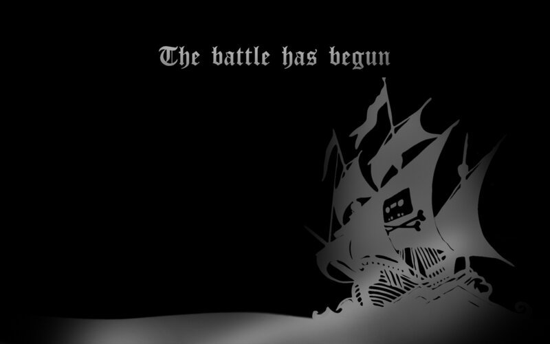 Pirate Ship Silhouette — Black, Dramatic